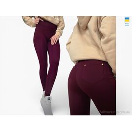 Фотография Лосинсы женские Весна/осень 531 бордо (4 шт. р.сетка S-XL) "Sport style" недорого оптом от прямого поставщика