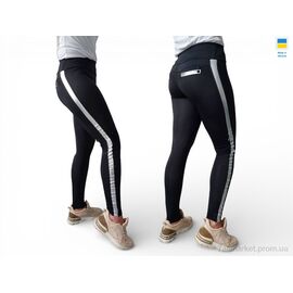 Фотография Лосинсы женские Весна/осень 538 чорний (4 шт. р.сетка S-XL) "Sport style" недорого оптом от прямого поставщика