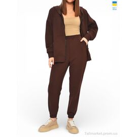 Фотография Спортивный костюм женский Весна/осень 111-1023 шоколад (4 шт. р.сетка S-XL) "Sport style" недорого оптом от прямого поставщика