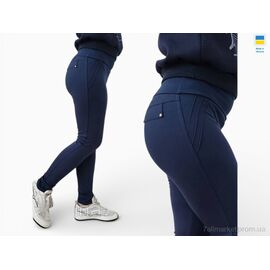 Фотография Лосинсы женские Весна/осень 5004 т.синій (4 шт. р.сетка XL-4XL) "Sport style" недорого оптом от прямого поставщика
