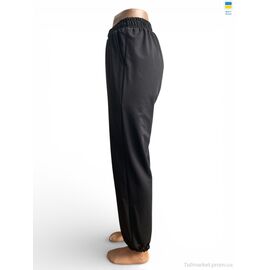 Спортивні штани жіночі Весна/осінь 10055 чорний (XL-4XL) (4 шт. р.сіткаXL-4XL) "Sport style" недорого оптом від прямого постачальника