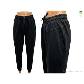 Фотография Спортивные брюки женские Весна/осень 1051 чорний (4 шт. р.сетка S-XL) "Sport style" недорого оптом от прямого поставщика
