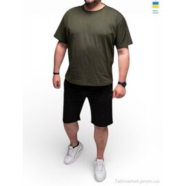 Футболка чоловіча Літо 0080 хакі (4 шт. р.сітка2XL-5XL) "Margo" недорого оптом від прямого постачальника