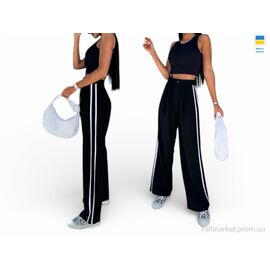 Фотография Спортивные брюки женские Весна/осень 3315 чорний (4 шт. р.сетка 42-48) "Sport style" недорого оптом от прямого поставщика
