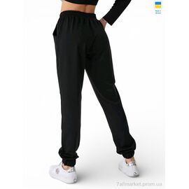 Фотография Спортивные брюки женские Весна/осень 10023 чорний (4 шт. р.сетка XL-4XL) "Sport style" недорого оптом от прямого поставщика