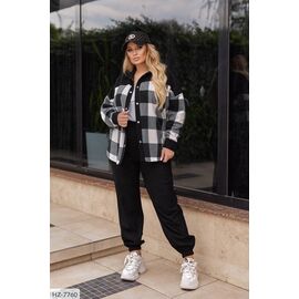 Фотография Костюм женский двойка брюки и рубашка большие размеры р.50-52;54-56;58-60;62-64 (7цв) "LETTI" купить недорого от прямого поставщика