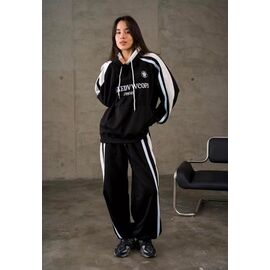 Фотография Костюм спортивный женский тёплый 19983 black р.M-XL "Little Secret" недорого оптом от прямого поставщика