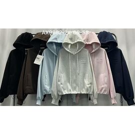 Фотография Кофта спортивная женская AX9882-2 mix р.50-58 "FLORA" недорого оптом от прямого поставщика