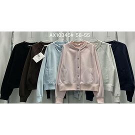 Фотография Кофта спортивная женская AX10345 mix р.50-58 "FLORA" недорого оптом от прямого поставщика