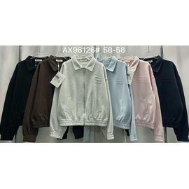 Фотография Кофта спортивная женская 96126 mix р.50-58 "FLORA" недорого оптом от прямого поставщика