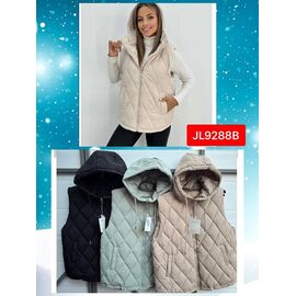 Фотография Жилетка женская 9288B black р.50-58 "FLORA" недорого оптом от прямого поставщика