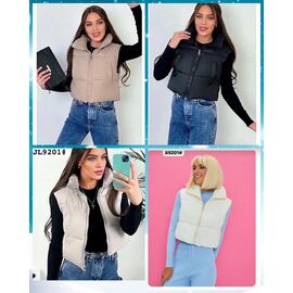 Фотография Жилетка женская 9201 milk р.M-XL "FLORA" недорого оптом от прямого поставщика