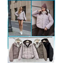 Куртка жіноча демісезонна 856 d.beige р.M-2XL "FLORA" недорого оптом від прямого постачальника