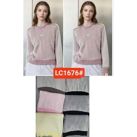 Фотография Свитер женский 1676 mix р.46-50 "FLORA" недорого оптом от прямого поставщика