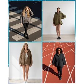 Куртка жіноча демісезонна 16023 brown р.M-XL "FLORA" недорого оптом від прямого постачальника