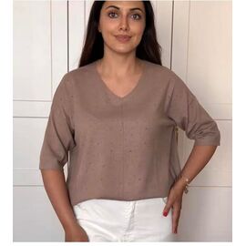 Фотография Свитер женский 25200 beige р.50-58 "BAMBIN" недорого оптом от прямого поставщика