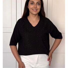 Фотография Свитер женский 25200 black р.50-58 "BAMBIN" недорого оптом от прямого поставщика