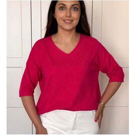 Фотография Свитер женский 25200 crimson р.50-58 "BAMBIN" недорого оптом от прямого поставщика