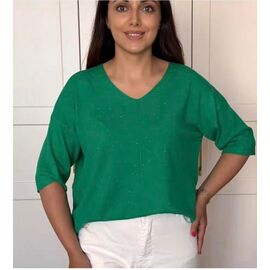 Фотография Свитер женский 25200 green р.50-58 "BAMBIN" недорого оптом от прямого поставщика