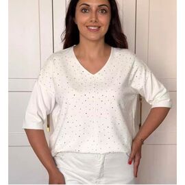 Фотография Свитер женский 25200 white р.50-58 "BAMBIN" недорого оптом от прямого поставщика