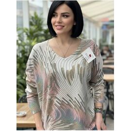 Фотография Свитер женский 25241 beige р.46-52 "BAMBIN" недорого оптом от прямого поставщика