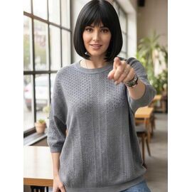 Фотография Свитер женский 25243 grey р.50-56 "BAMBIN" недорого оптом от прямого поставщика