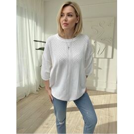 Фотография Свитер женский 25243 white р.50-56 "BAMBIN" недорого оптом от прямого поставщика