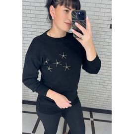 Фотография Платье тёплое женское 3005 black р.44-48 "BAMBIN" недорого оптом от прямого поставщика