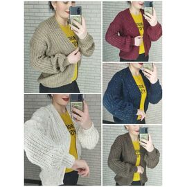 Фотография Кофта женская тёплая 3032 navy р.one size "BAMBIN" недорого оптом от прямого поставщика