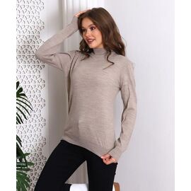 Фотография Свитер женский 3406 beige р.42-52 "BAMBIN" недорого оптом от прямого поставщика