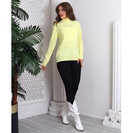 Фотография Свитер женский 3406 yellow р.42-52 "BAMBIN" недорого оптом от прямого поставщика