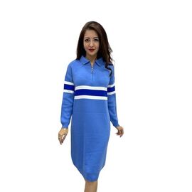 Фотография Платье тёплое женское 9059 l.blue р.44-50 "BAMBIN" недорого оптом от прямого поставщика