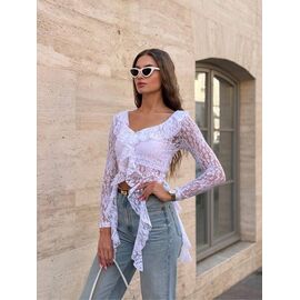 Топ жіночий 1660 white р.42-46 "BONJOUR" недорого оптом від прямого постачальника