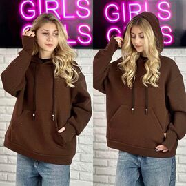 Фотография Худи детский на девочку KR341 brown р.32-42 "Karolina" недорого оптом от прямого поставщика