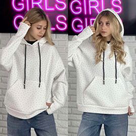 Фотография Худи детский на девочку KR343 white р.32-42 "Karolina" недорого оптом от прямого поставщика