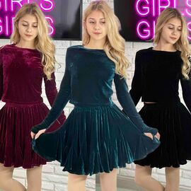 Фотография Костюм детский на девочку KR349 green р.34-42 "Karolina" недорого оптом от прямого поставщика