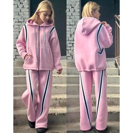 Костюм дитячий спортивний теплий на дівчинку KR361 pink р.32-42 "Karolina" недорого оптом від прямого постачальника