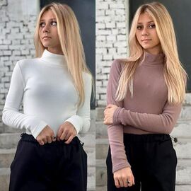 Фотография Гольф детский на девочку KR381 brown р.34-42 "Karolina" недорого оптом от прямого поставщика