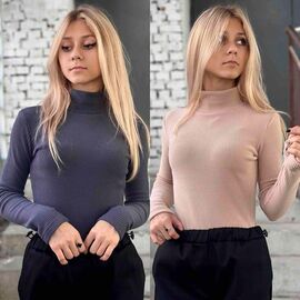 Фотография Гольф детский на девочку KR382 d.grey р.34-42 "Karolina" недорого оптом от прямого поставщика