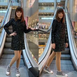 Плаття дитяче на дівчинку KR417 black р.34-42 "Karolina" недорого оптом від прямого постачальника