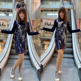 Плаття дитяче на дівчинку KR419 black р.34-42 "Karolina" недорого оптом від прямого постачальника