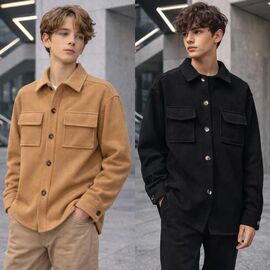 Фотография Рубашка детская тёплая на мальчика KR426 orange р.34-42 "Karolina" недорого оптом от прямого поставщика