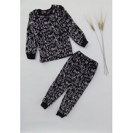 Фотография Пижама детская тёплая на мальчика ML3158 black р.3-8 "Meloria" недорого оптом от прямого поставщика