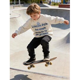 Фотография Свитер детский на мальчика 8002 beige р.120-160 "Yalisi" недорого оптом от прямого поставщика