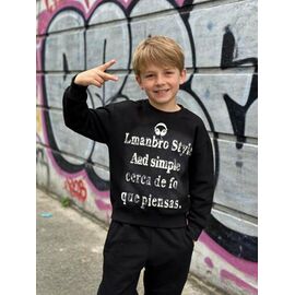 Фотография Свитер детский на мальчика 8002 black р.120-160 "Yalisi" недорого оптом от прямого поставщика