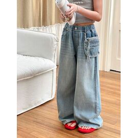 Фотография Джинсы детские на мальчика 9081 l.blue р.120-170 "Yalisi" недорого оптом от прямого поставщика