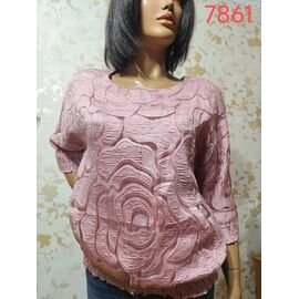 Фотография Свитер женский 7861 pink р.50-60 "LIDA" недорого оптом от прямого поставщика