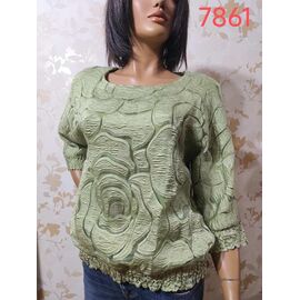 Фотография Свитер женский 7861 green р.50-60 "LIDA" недорого оптом от прямого поставщика