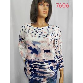 Фотография Свитер женский 7606 pink р.3XL-4XL "LIDA" недорого оптом от прямого поставщика