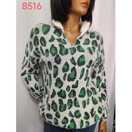Фотография Свитер женский 8516 green р.54-58 "LIDA" недорого оптом от прямого поставщика
